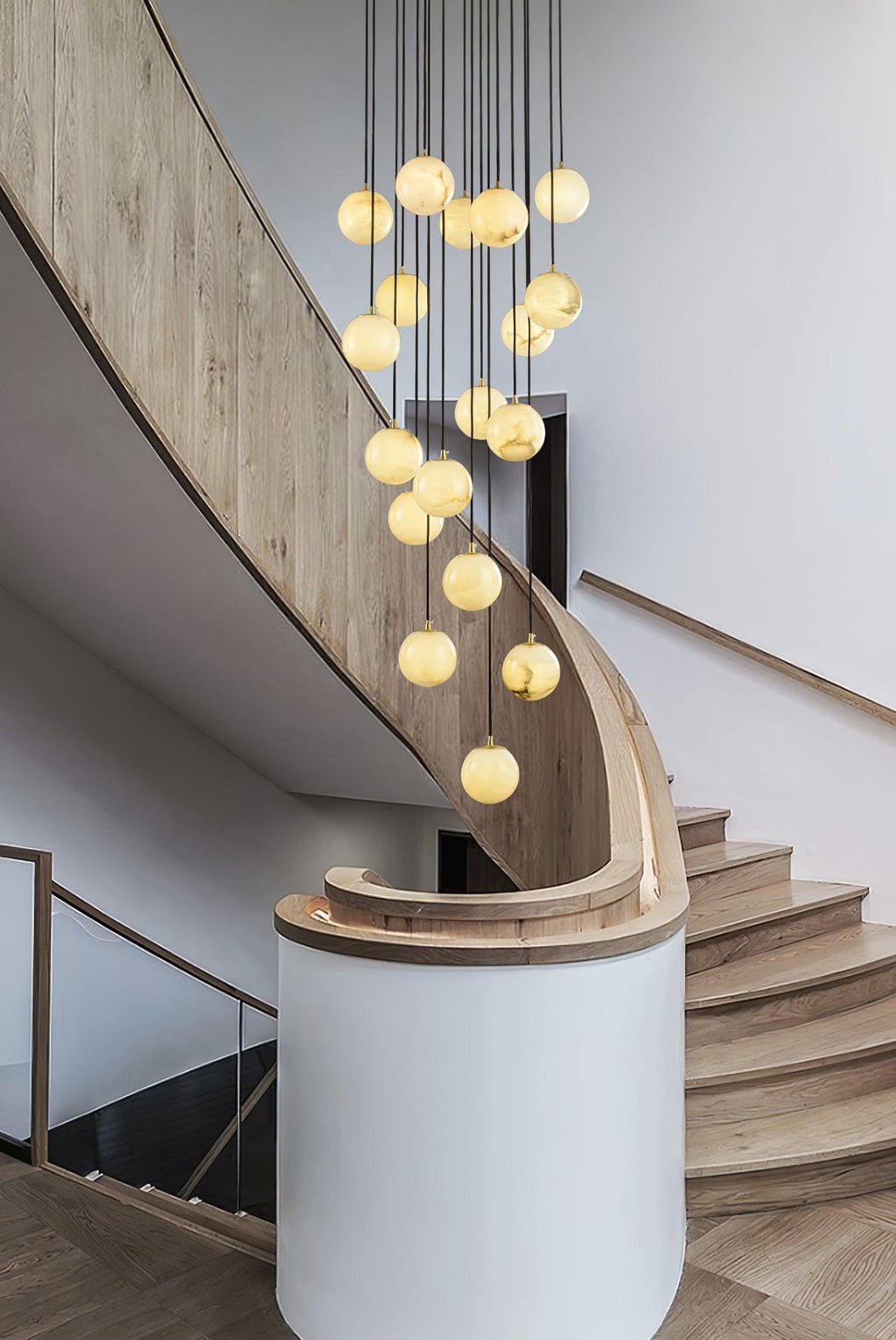 Ambient Glow Alabaster Pendant Light