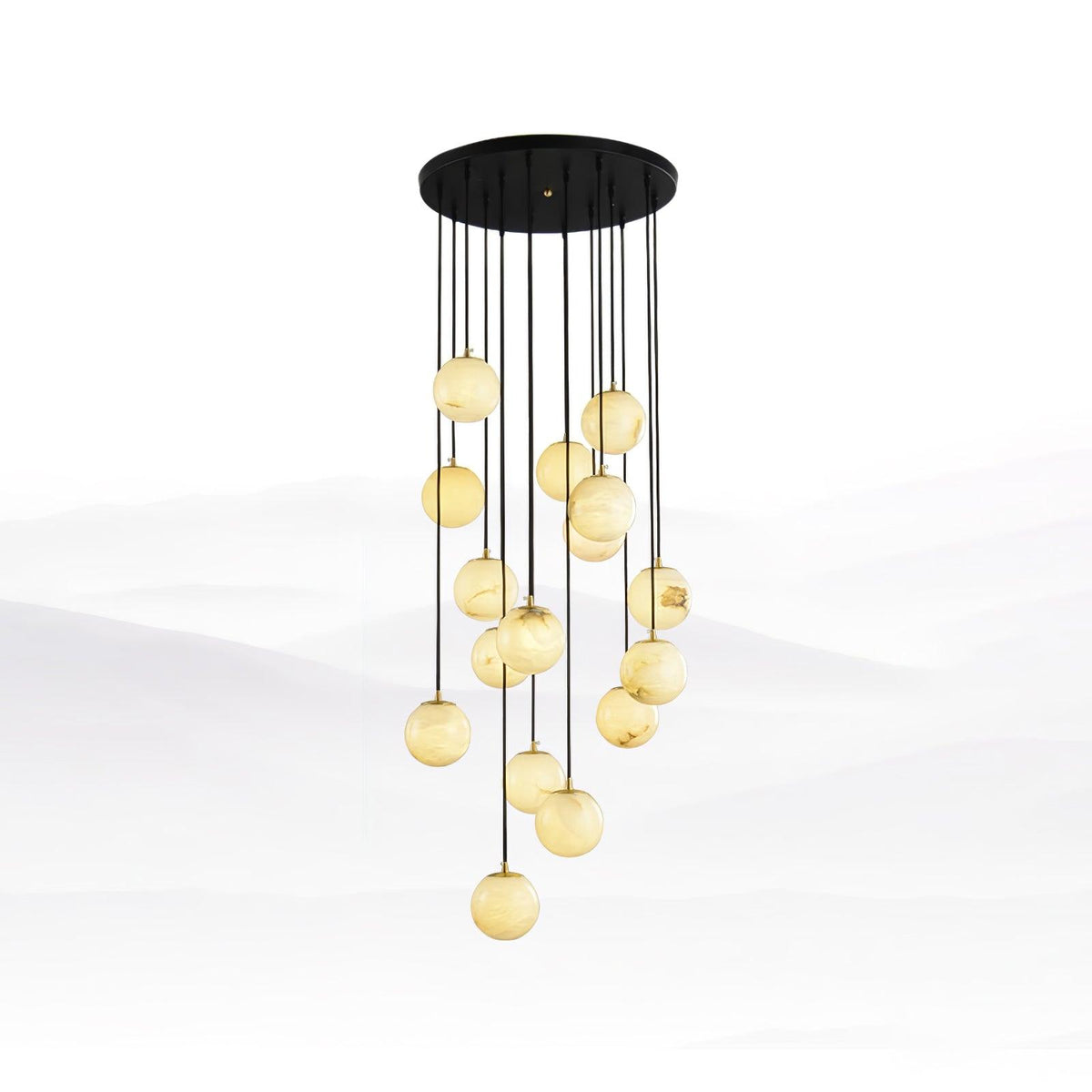Ambient Glow Alabaster Pendant Light