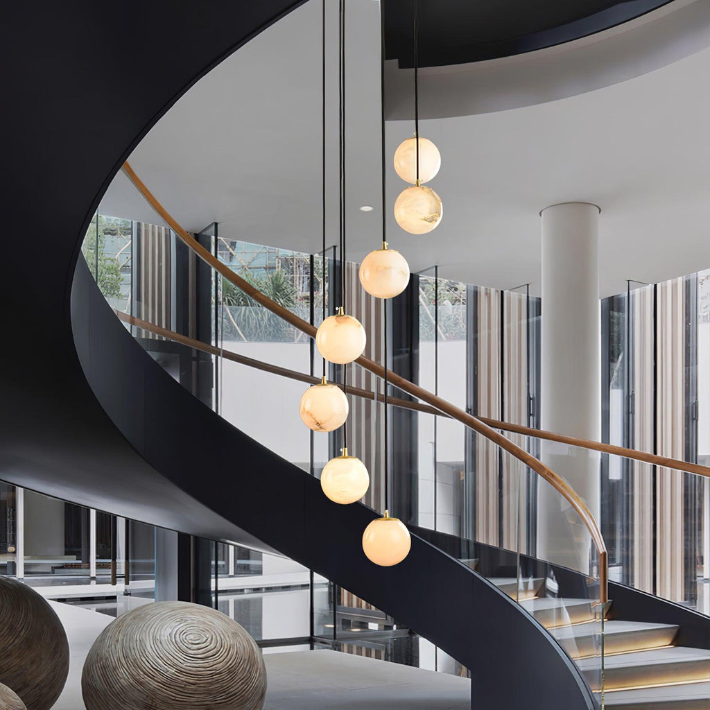Ambient Glow Alabaster Pendant Light