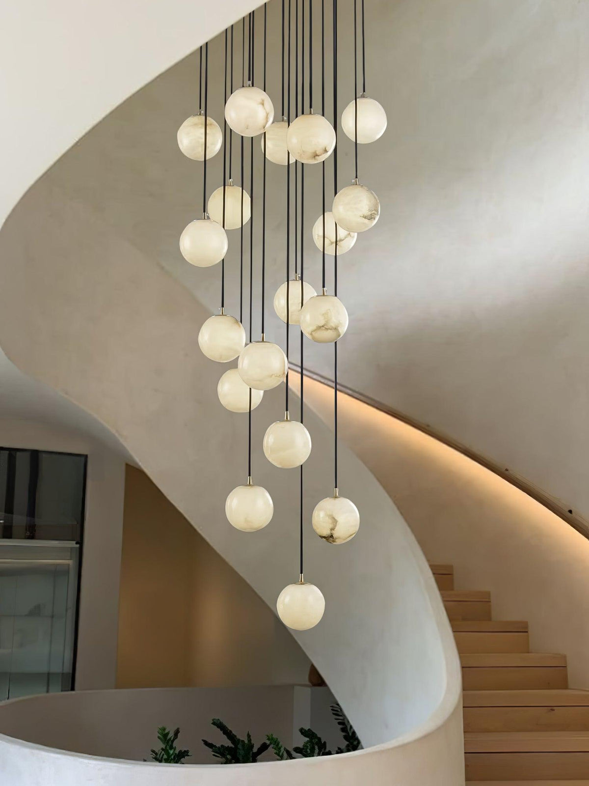 Ambient Glow Alabaster Pendant Light