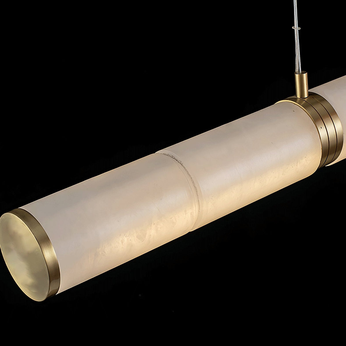 Pendant Light Soft Alabaster Linear Glow