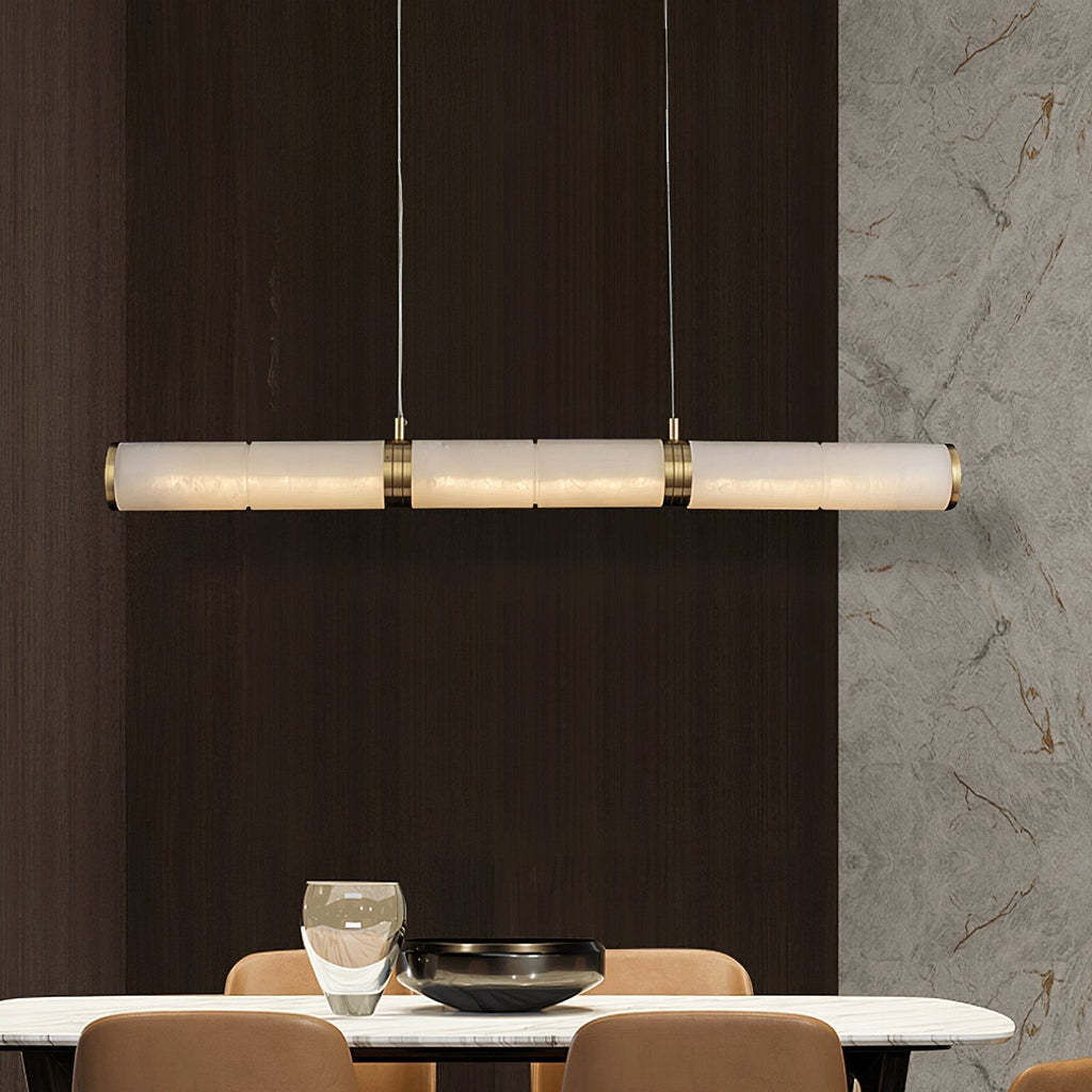 Pendant Light Soft Alabaster Linear Glow
