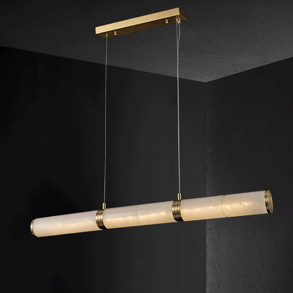 Pendant Light Soft Alabaster Linear Glow