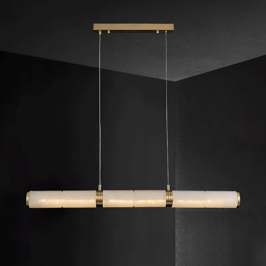 Pendant Light Soft Alabaster Linear Glow