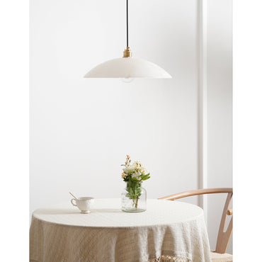 Adjustable Wire Alabaster Brass Pendant Light
