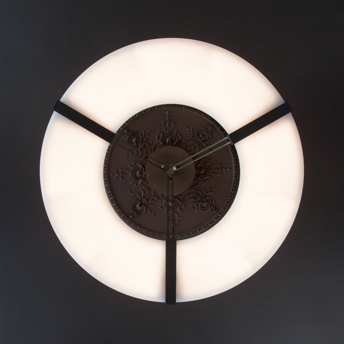 Integrated LED Glow Alabaster Ring Pendant Chandelier