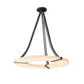 Pendant Lamp With Integrated LED Illumination Alabaster Ring