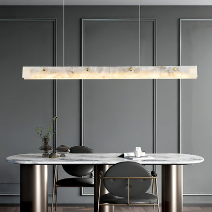 Ambient Lighting Alabaster Linear LED Pendant Lamp