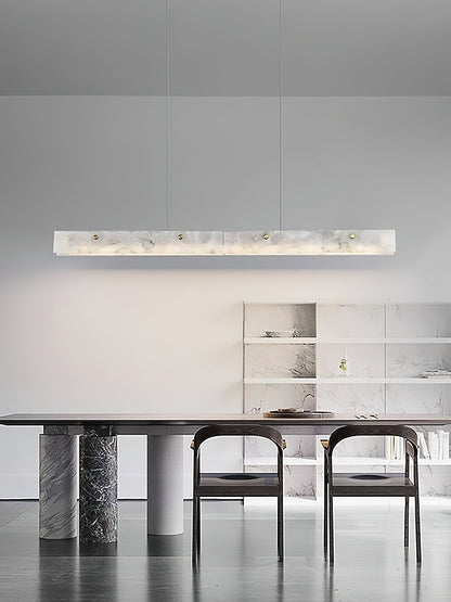 Ambient Lighting Alabaster Linear LED Pendant Lamp