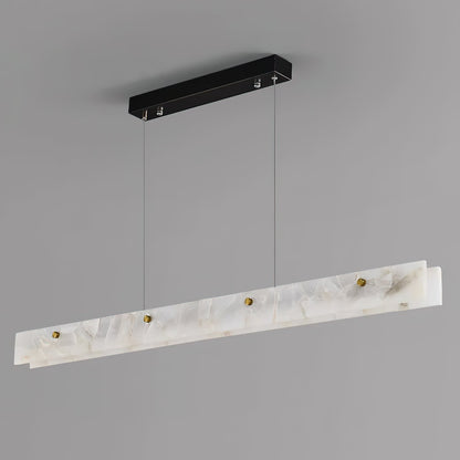 Ambient Lighting Alabaster Linear LED Pendant Lamp