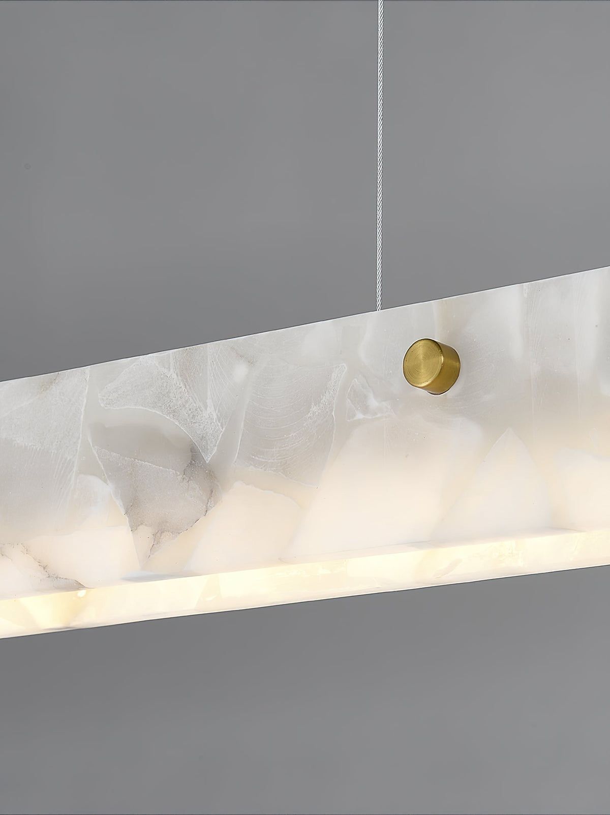 Ambient Lighting Alabaster Linear LED Pendant Lamp