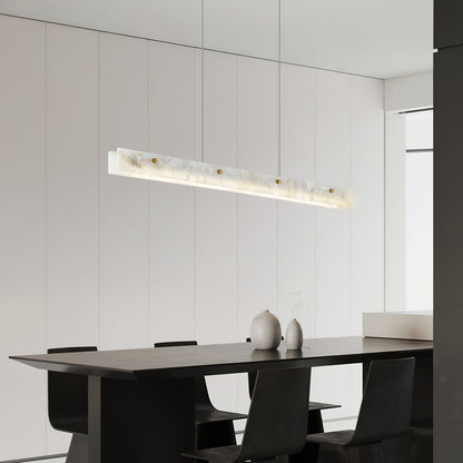 Ambient Lighting Alabaster Linear LED Pendant Lamp