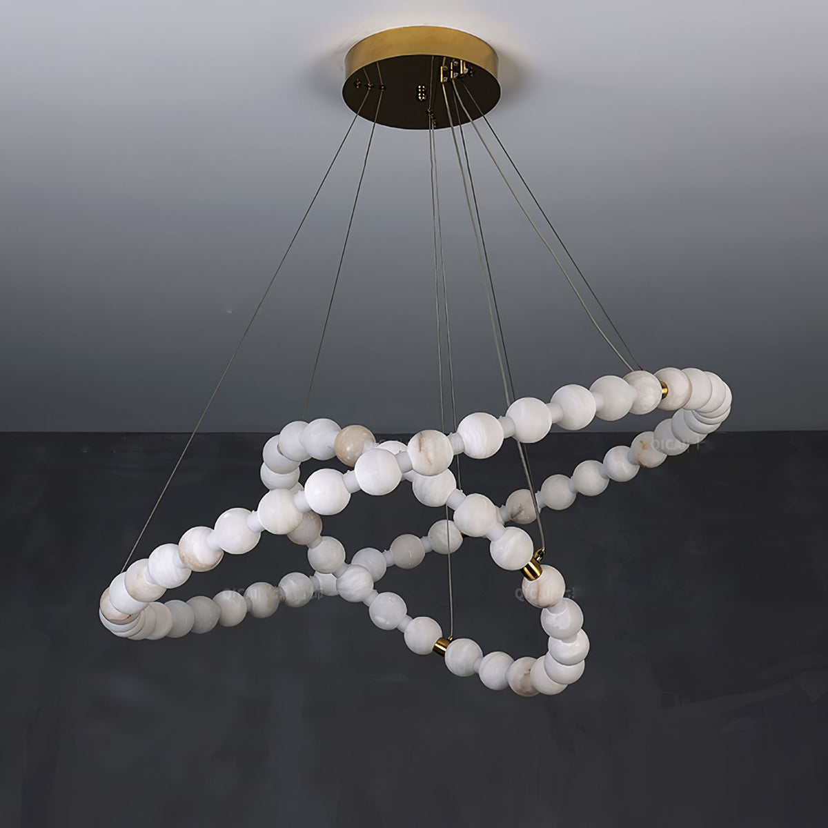 Warm Ambient Glow Delivers Alabaster Pendant Light
