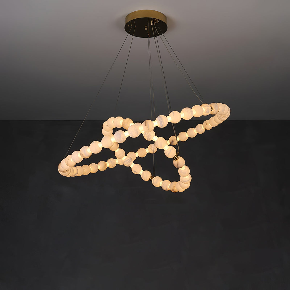 Warm Ambient Glow Delivers Alabaster Pendant Light