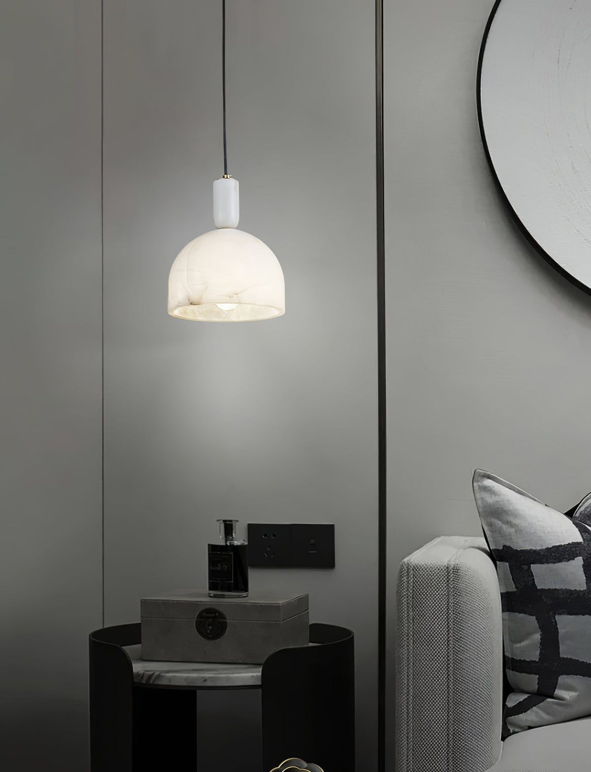 Alabaster Pendant Light Minimalist For Warm Glow