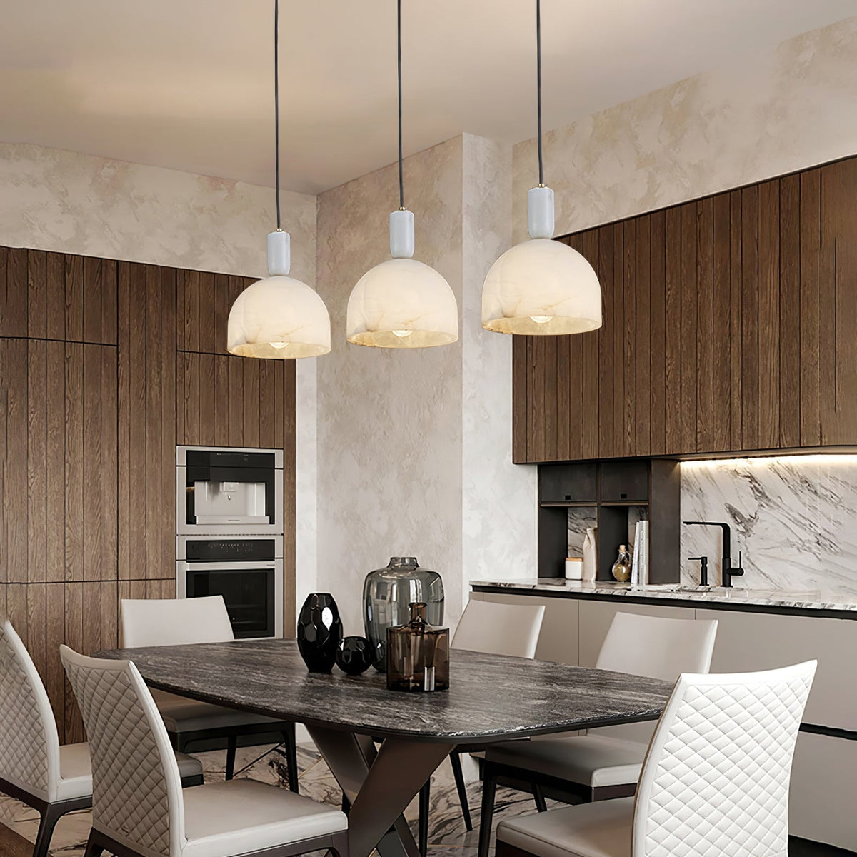 Alabaster Pendant Light Minimalist For Warm Glow