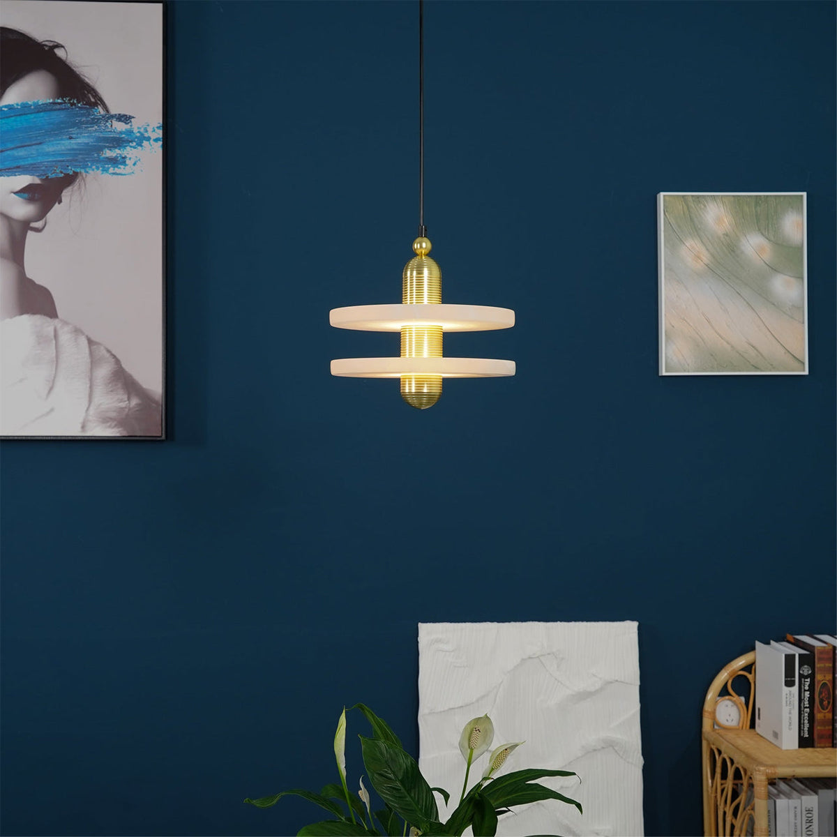 Pendant Lamp With Soft Ambient Glow Alabaster Planes