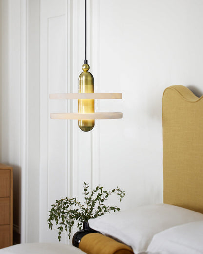 Pendant Lamp With Soft Ambient Glow Alabaster Planes