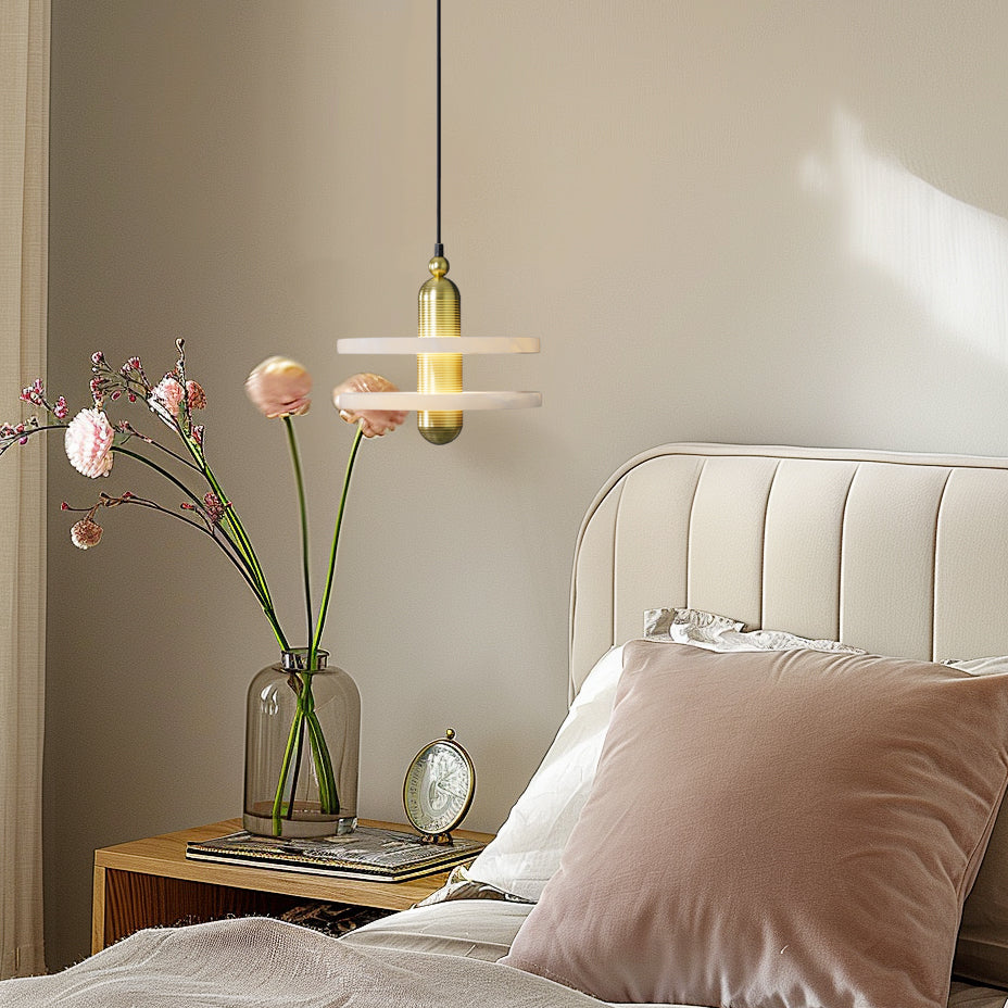 Pendant Lamp With Soft Ambient Glow Alabaster Planes