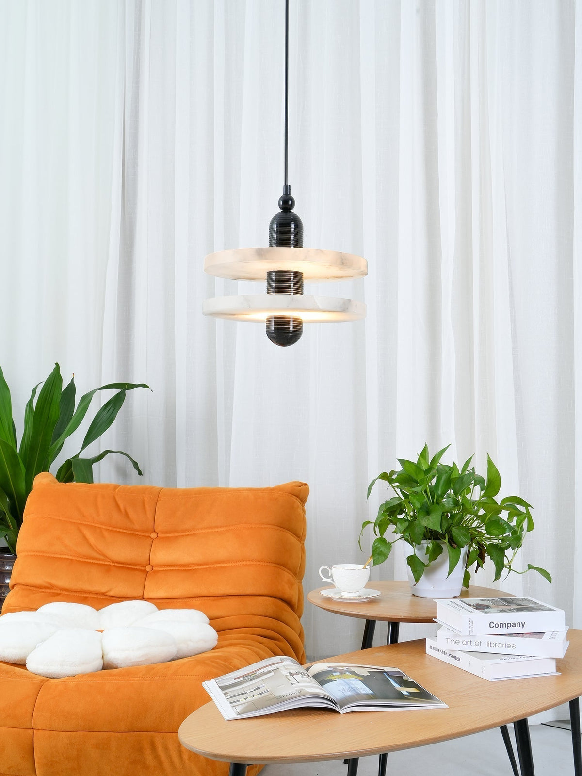 Pendant Lamp With Soft Ambient Glow Alabaster Planes
