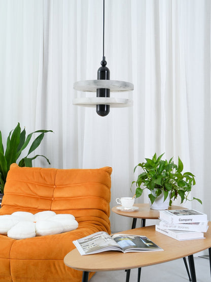 Pendant Lamp With Soft Ambient Glow Alabaster Planes