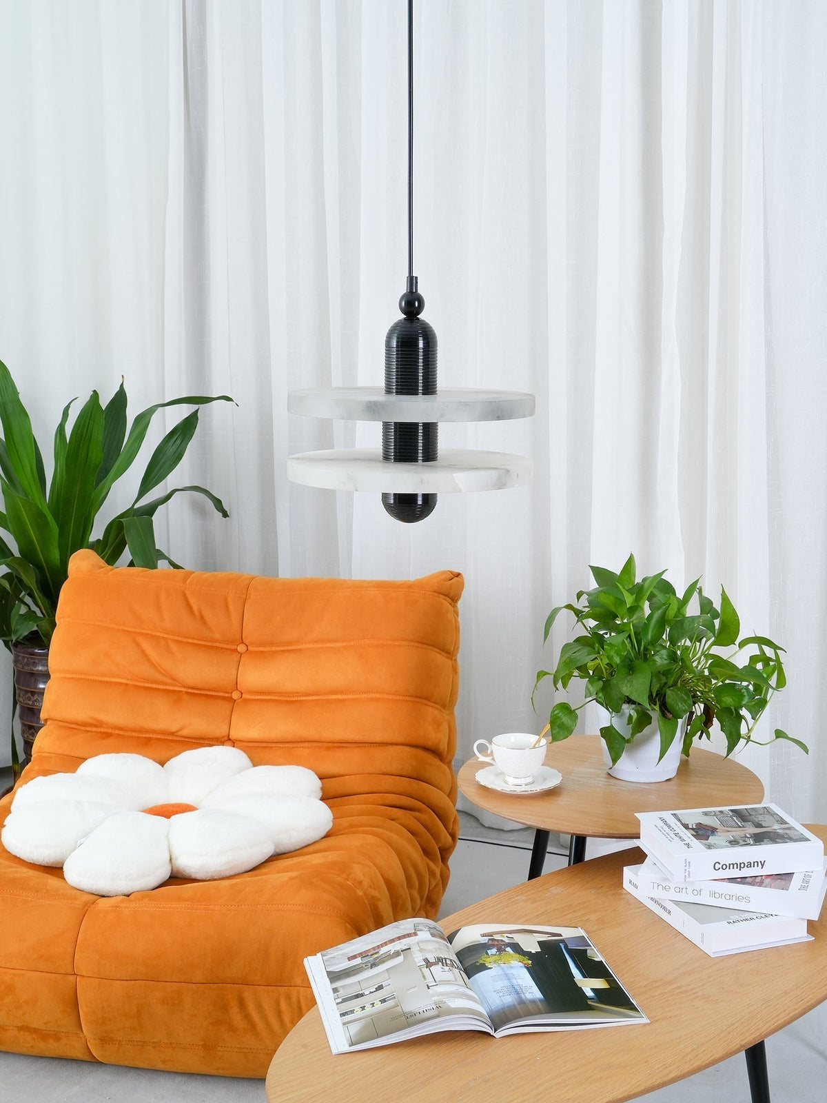 Pendant Lamp With Soft Ambient Glow Alabaster Planes