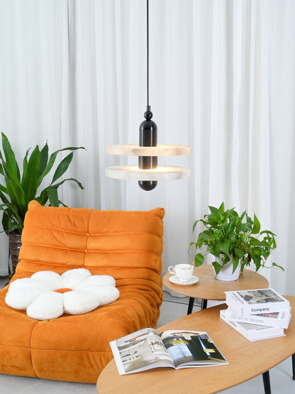 Pendant Lamp With Soft Ambient Glow Alabaster Planes