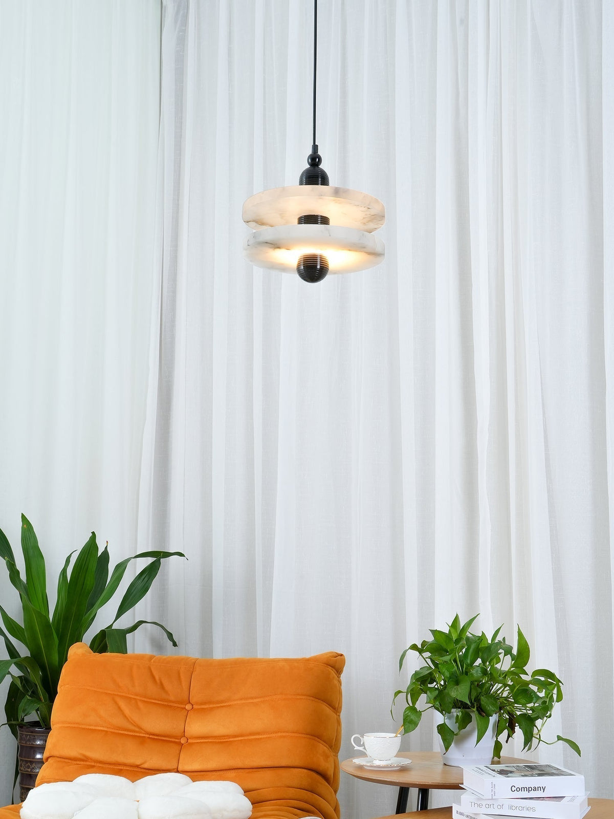 Pendant Lamp With Soft Ambient Glow Alabaster Planes