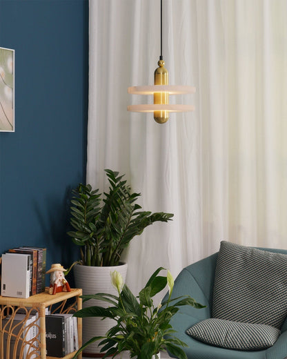 Pendant Lamp With Soft Ambient Glow Alabaster Planes