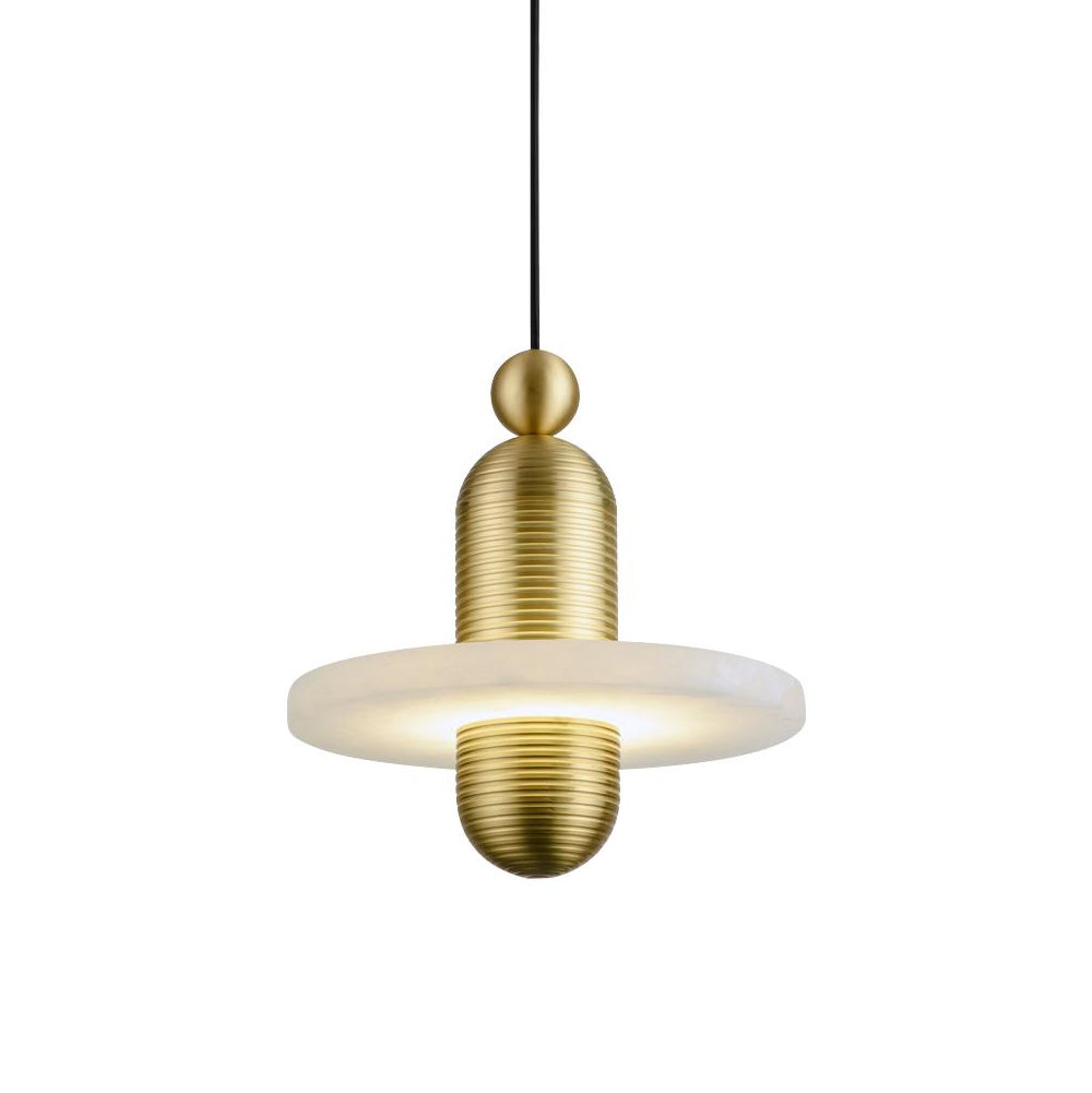 Pendant Lamp With Soft Ambient Glow Alabaster Planes