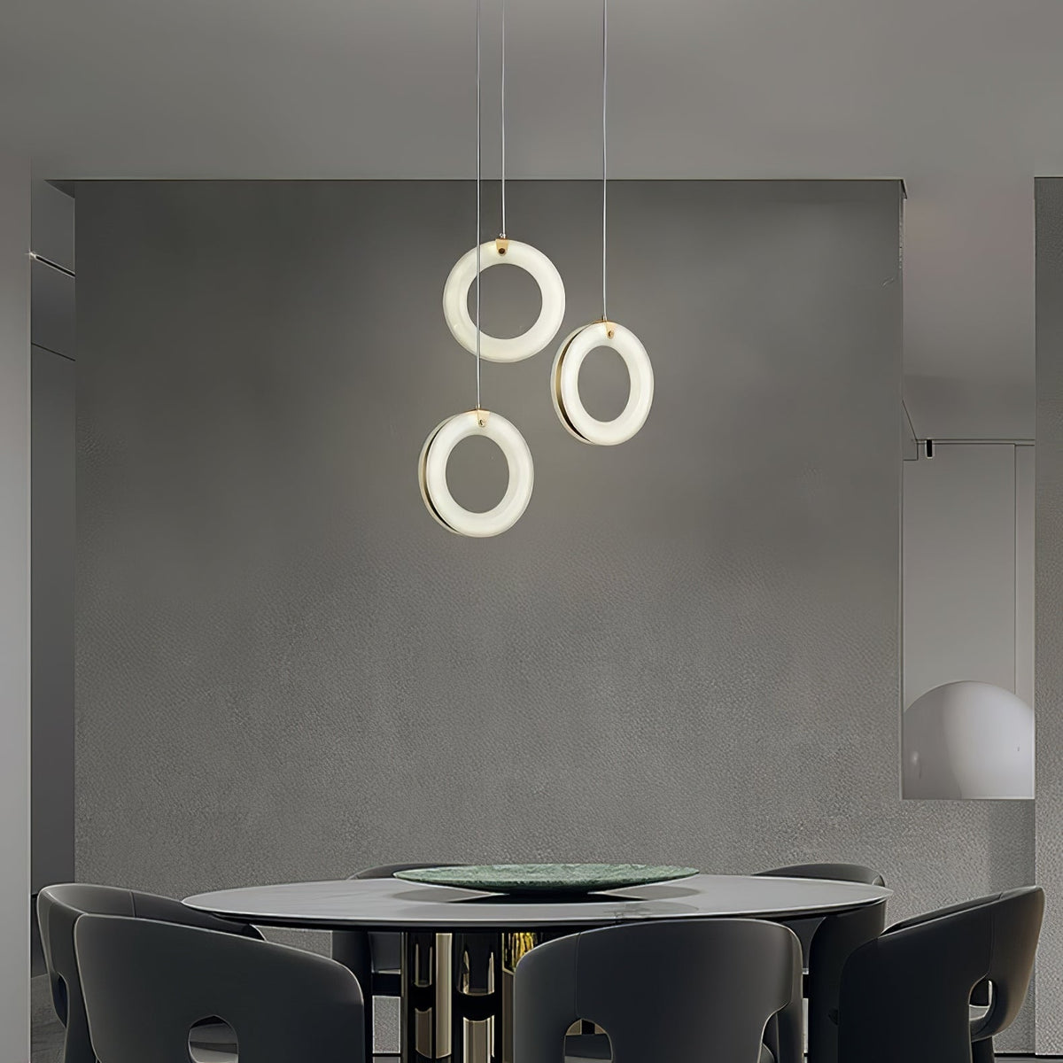 Integrated LED Alabaster Ceiling Pendant Light