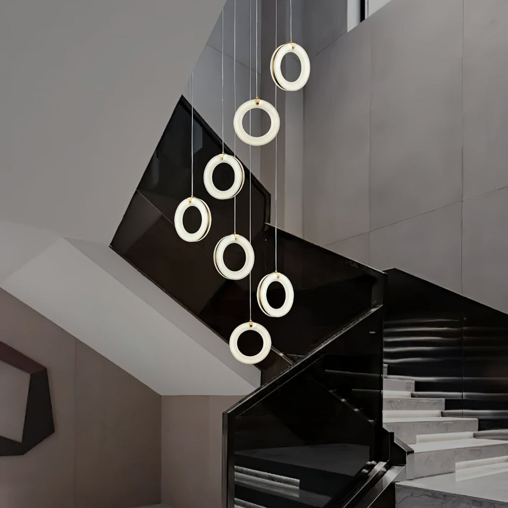Integrated LED Alabaster Ceiling Pendant Light