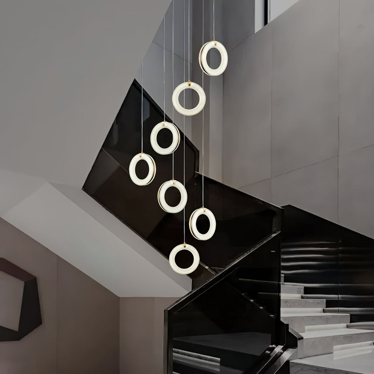 Integrated LED Alabaster Ceiling Pendant Light