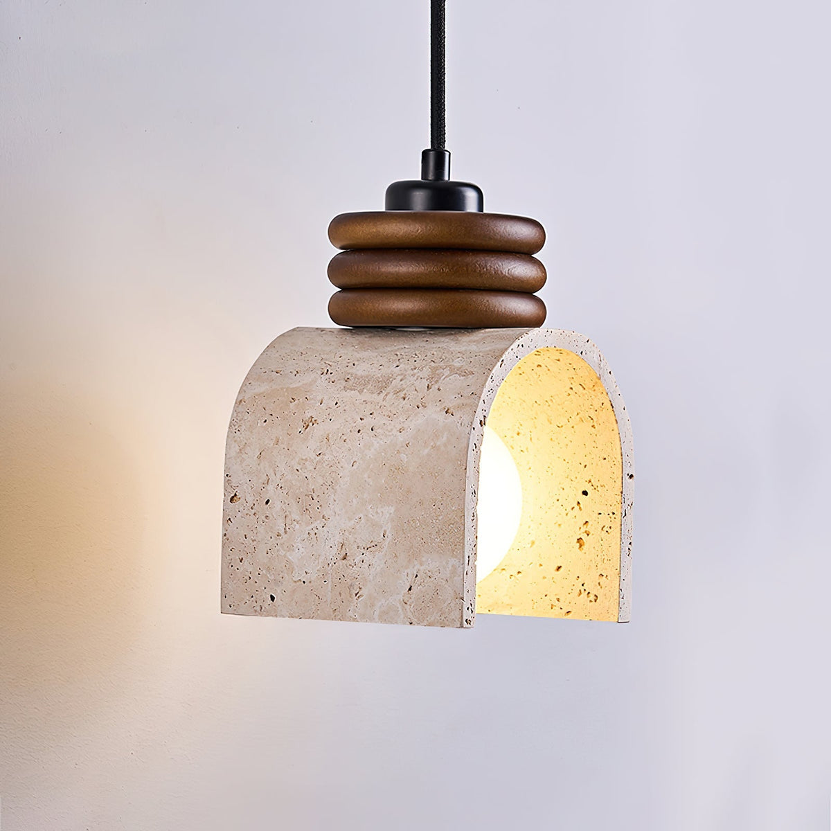 Pendant Light For Soft Ambience Travertine Arch