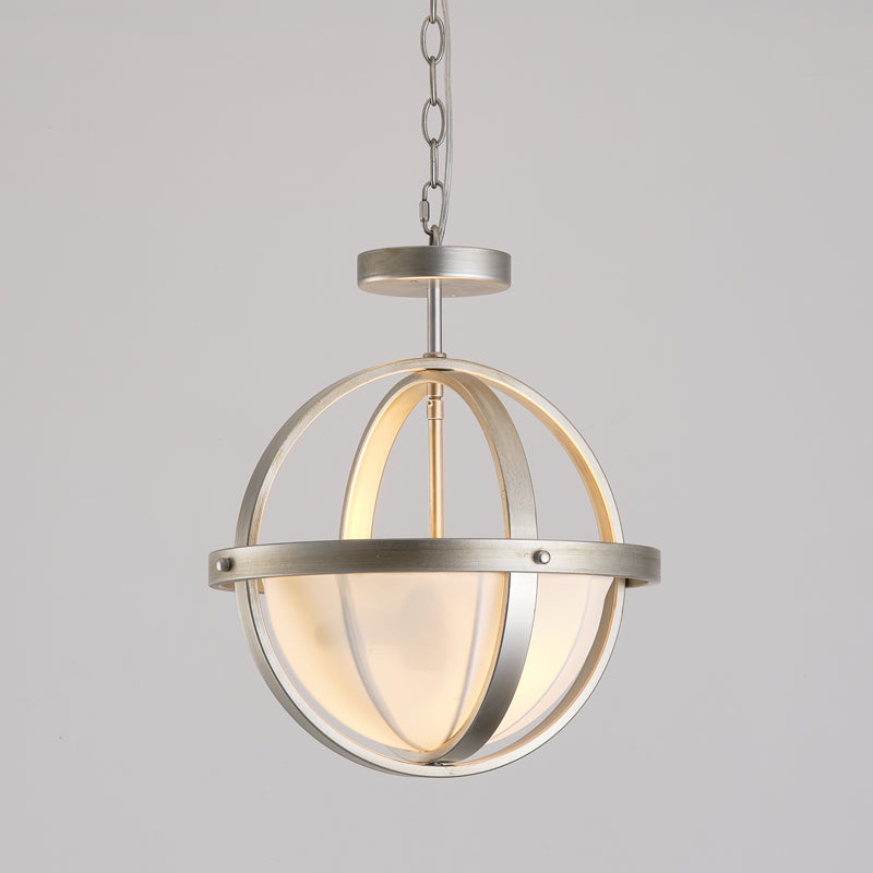 Minimalist Aesthetic Metal Fabric Dual-Head Pendant Light