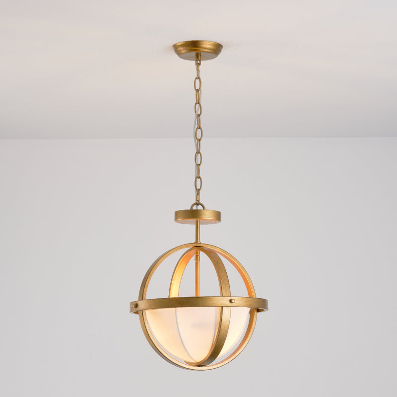 Minimalist Aesthetic Metal Fabric Dual-Head Pendant Light