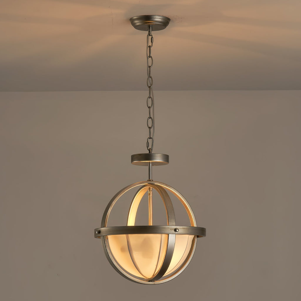Minimalist Aesthetic Metal Fabric Dual-Head Pendant Light