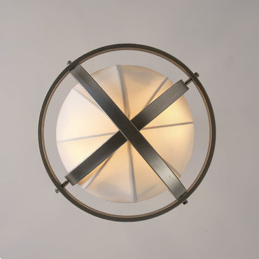 Minimalist Aesthetic Metal Fabric Dual-Head Pendant Light