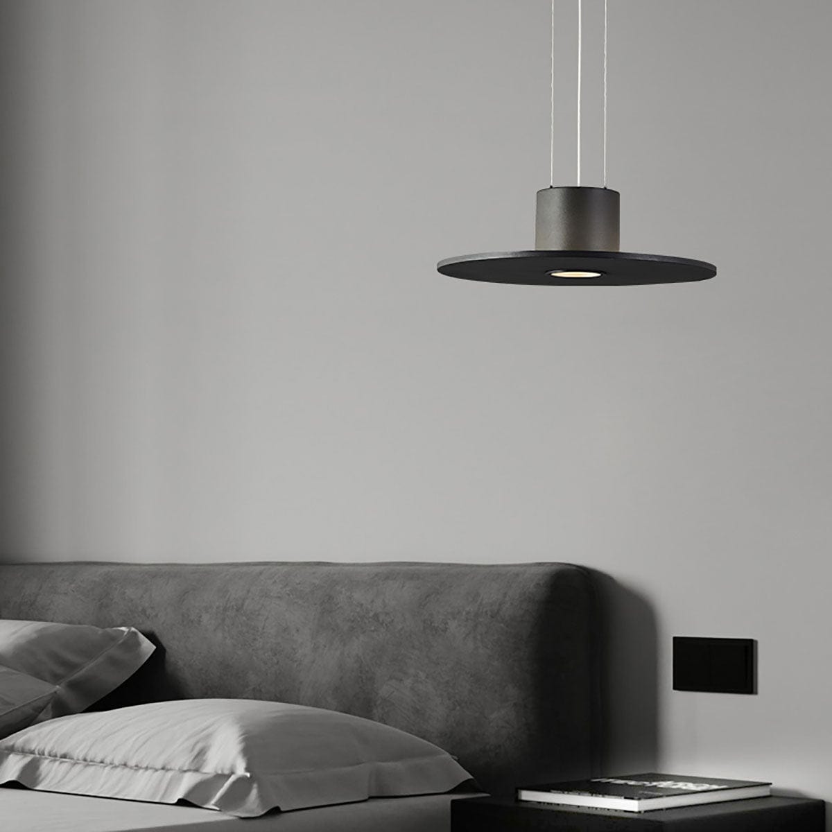Modern Premium Pendant Lamp Black With Integrated LED