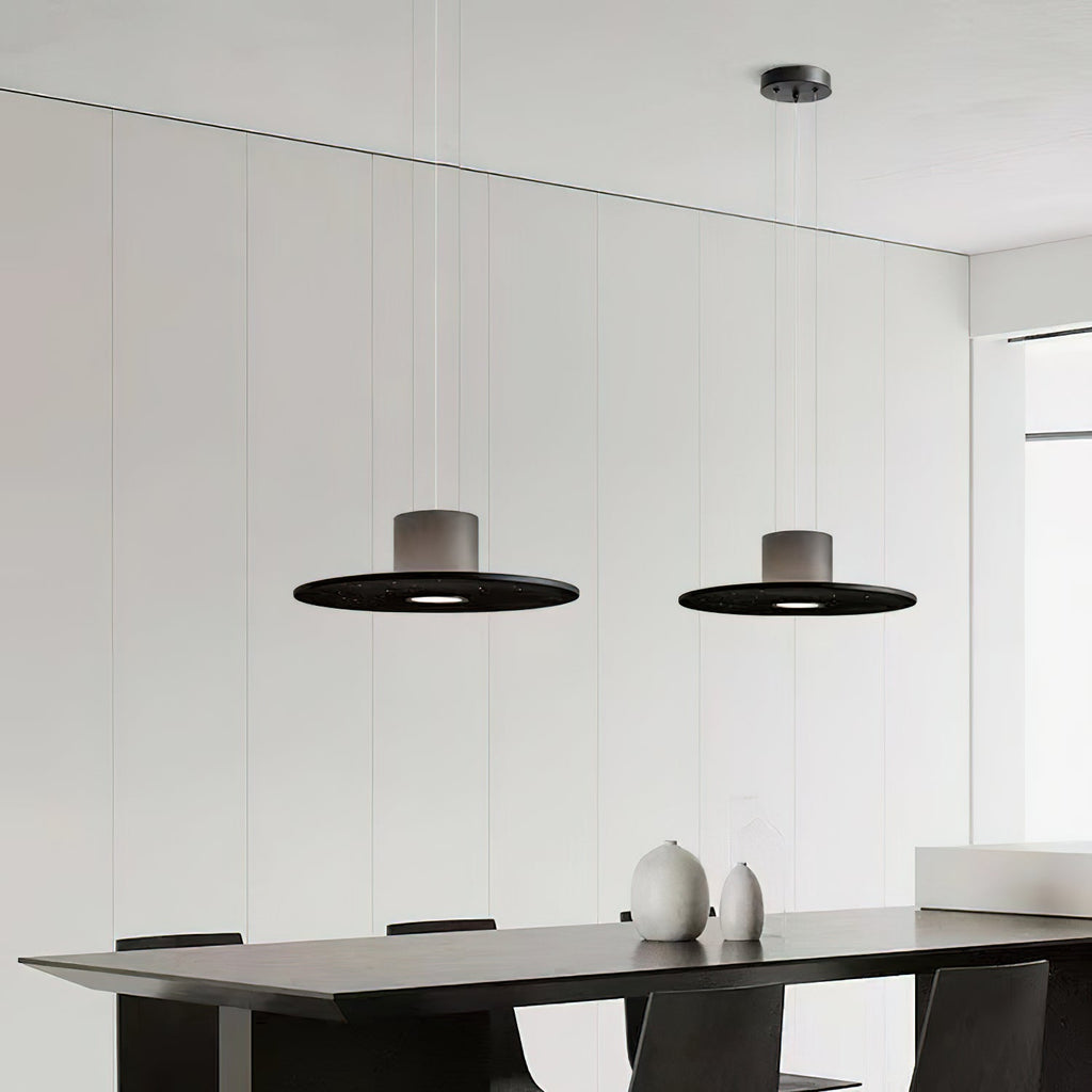 Modern Premium Pendant Lamp Black With Integrated LED