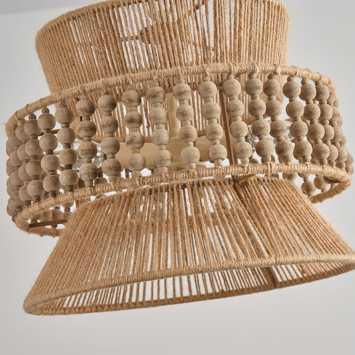 Brown Metal Three-Head Pendant Lamp For Ambient Lighting