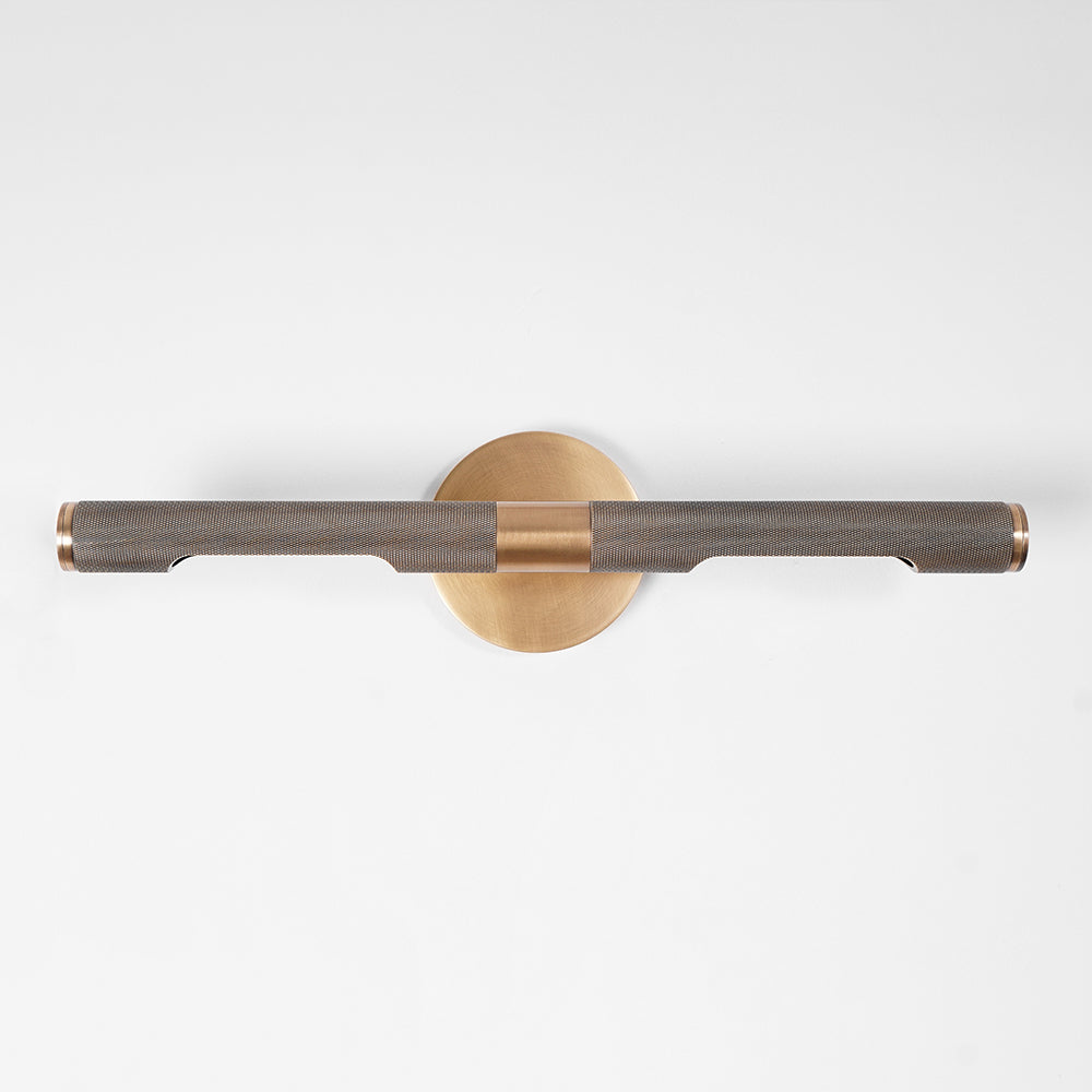 LED Damp Rated And Hardwired Brass Wall Light