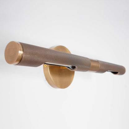 LED Damp Rated And Hardwired Brass Wall Light
