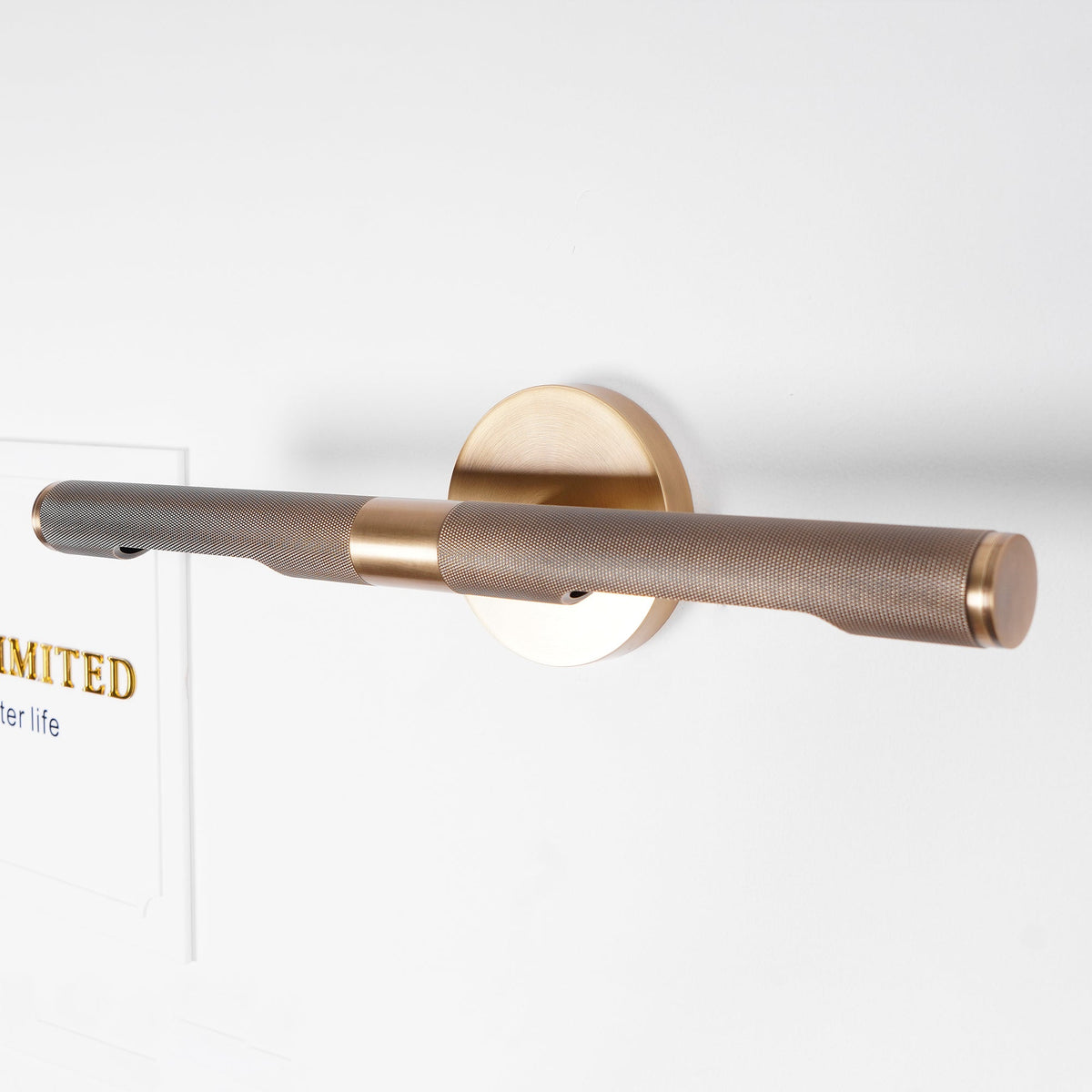 LED Damp Rated And Hardwired Brass Wall Light