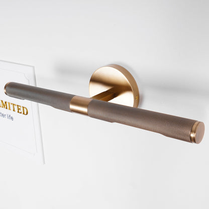 LED Damp Rated And Hardwired Brass Wall Light