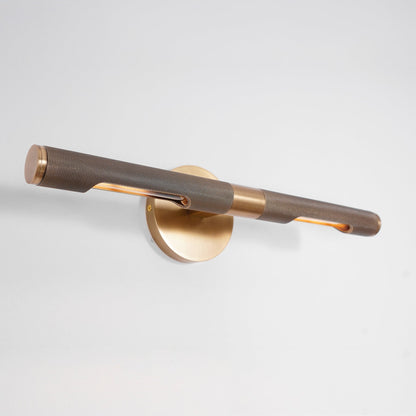 LED Damp Rated And Hardwired Brass Wall Light