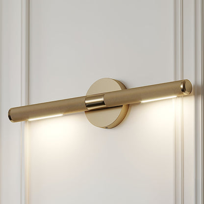 LED Damp Rated And Hardwired Brass Wall Light