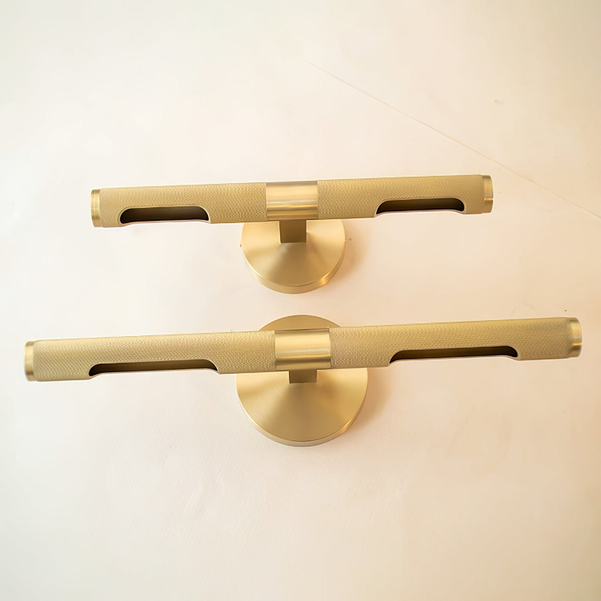 LED Damp Rated And Hardwired Brass Wall Light