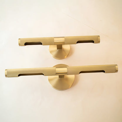 LED Damp Rated And Hardwired Brass Wall Light
