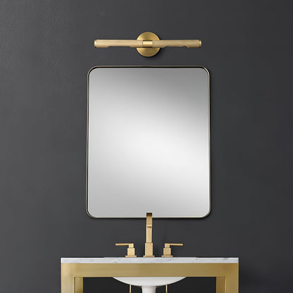 LED Damp Rated And Hardwired Brass Wall Light